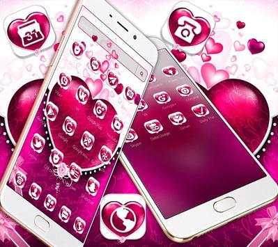 Valentine Love Heart Launcher Theme 💖 screenshot 2
