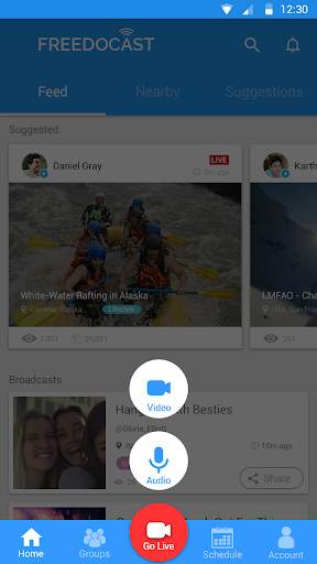 Freedocast: Live Video screenshot 2