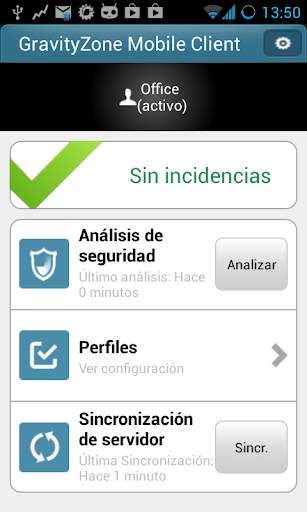 GravityZone Mobile Client screenshot 2
