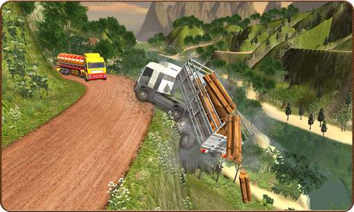 Truck Simulator Offroad Trailer Driver Uphill 2018 screenshot 5