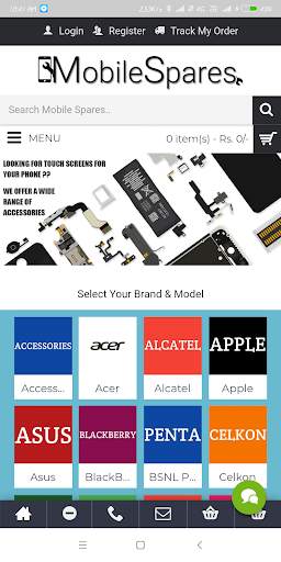 Mobile Spares - Mobile Spare Parts Shopping Portal screenshot 2