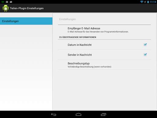 TV-Browser Teilen-Plugin screenshot 4