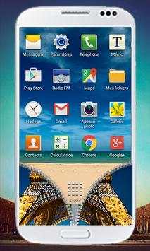 Paris Zipper Screen Lock 6 تصوير الشاشة
