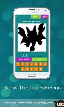 Guess The Top Pokemon screenshot 1