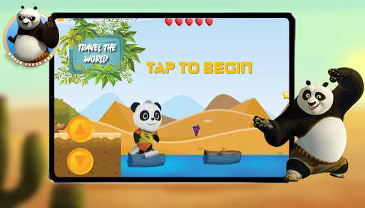 Super Panda run kart: Offline 3D game: Old school screenshot 3