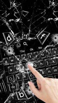 Broken 3D Glass Keyboard Theme screenshot 2