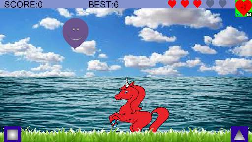 Unicorn and balloons screenshot 1