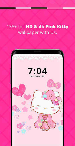 4K Pink Kitty Wallpaper screenshot 3