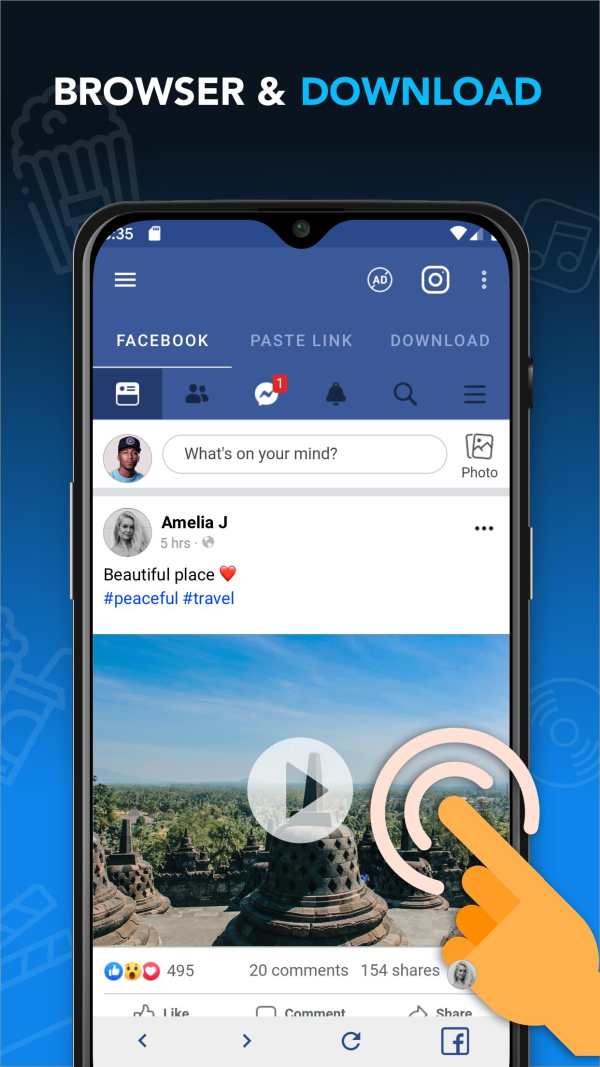 Video Downloader for Facebook - HD Video - 2020 screenshot 1
