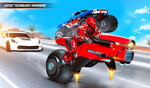 उड़ान मोटो रोबोट नायक होवर बाइक रोबोट खेल स्क्रीनशॉट 5