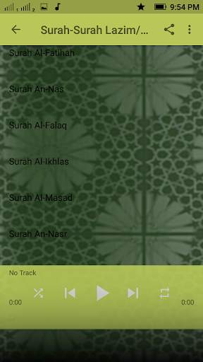 Surah-Surah Lazim/Hafazan screenshot 7
