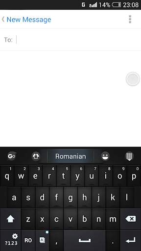 Romanian for GO Keyboard-Emoji screenshot 4