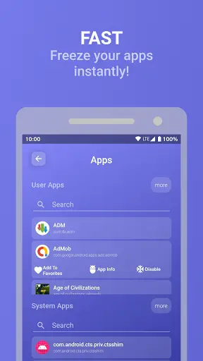 App Freezer By Kolver [ROOT] screenshot 2