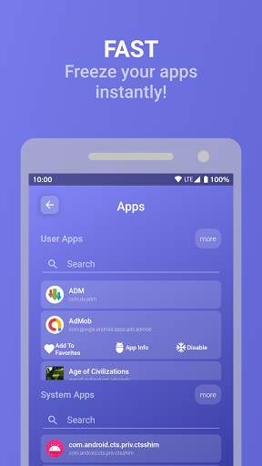 App Freezer By Kolver [ROOT] screenshot 2
