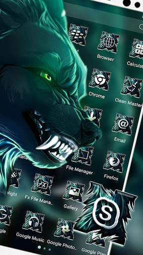 Angry Wolf Launcher Themes screenshot 2