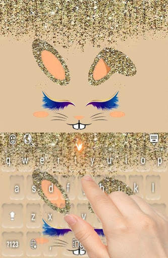 Glitter Bunny Keyboard screenshot 9
