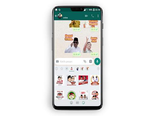 Stiker Prabowo Sandi Untuk WhatsApp - WAStickerApp screenshot 6