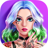 Punk Princess - Tattoo Design icon