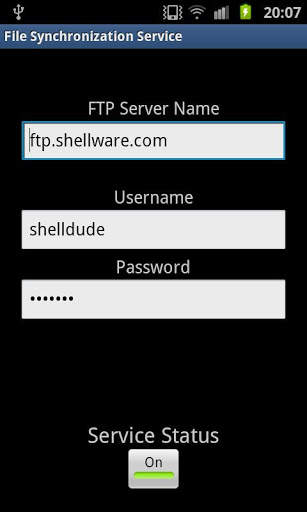 File Synchronization Service screenshot 1