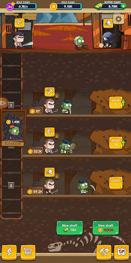 Idle Zombie Miner Tycoon: Gold screenshot 2