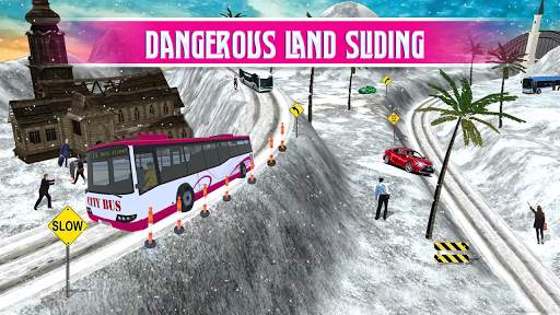 Snow Bus City Driver 3D: Modern Bus game 2021 screenshot 4