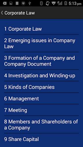 Corporate Law screenshot 2