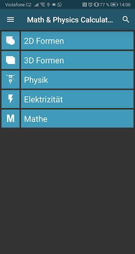 Mathematische & Physikalische Berechnungen screenshot 1