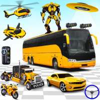 Police Bus Robot Car Game 3d logo