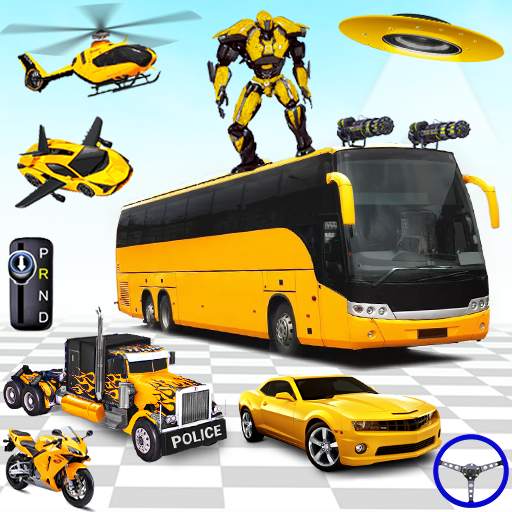 Police Bus Robot Car Game 3d 2.5