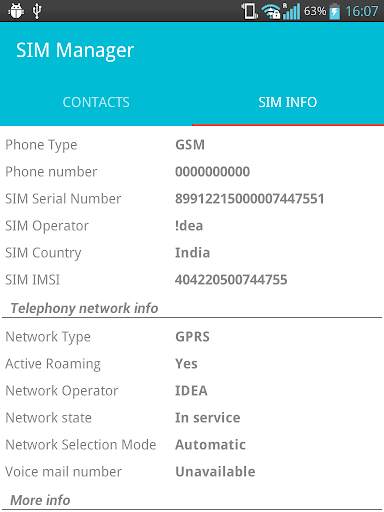 SIM Manager скриншот 2