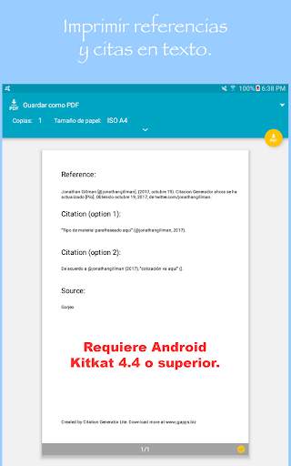 Citación Generador Lite screenshot 6