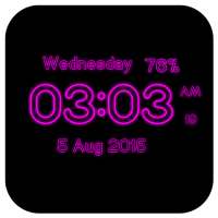 Neon Digital Clock Live Wp