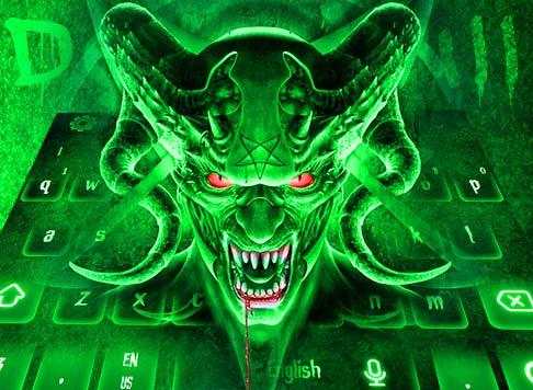 Devil Skull Scary Evil Keyboard Theme screenshot 6