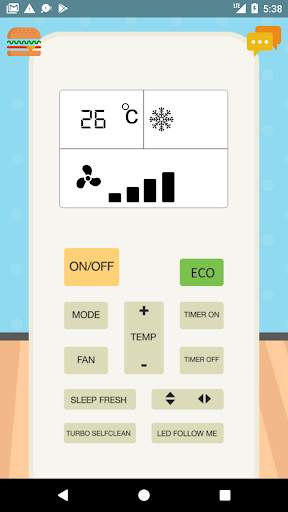 Remote Control For AUCMA Air Conditioner screenshot 1