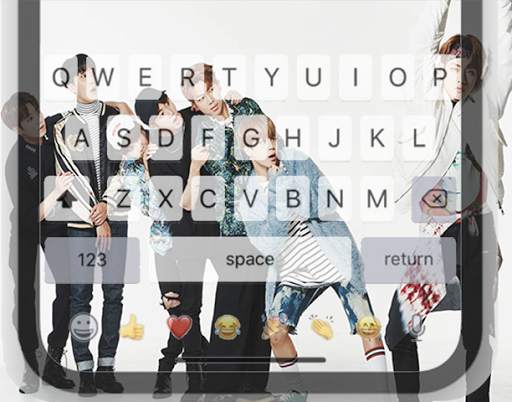 Cute and Cool of BTS Keyboard Theme स्क्रीनशॉट 4