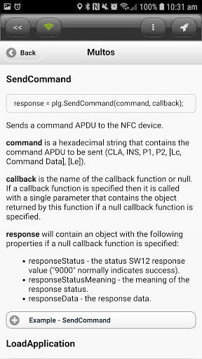 DroidScript - MULTOS Plugin screenshot 3