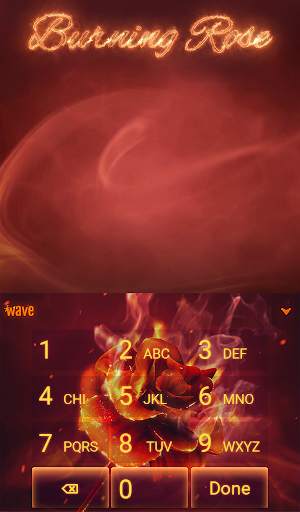Burning Rose Keyboard Theme स्क्रीनशॉट 5