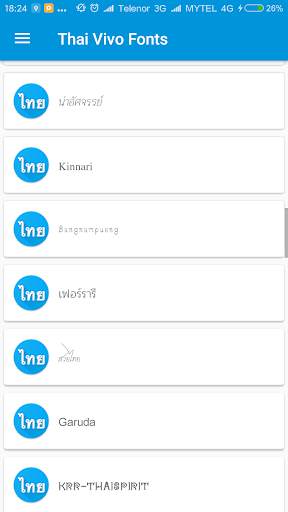 Thai Font Style For Vivo screenshot 4