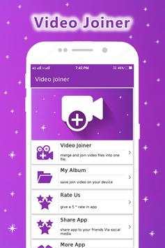 Video Merger : Video joiner screenshot 1
