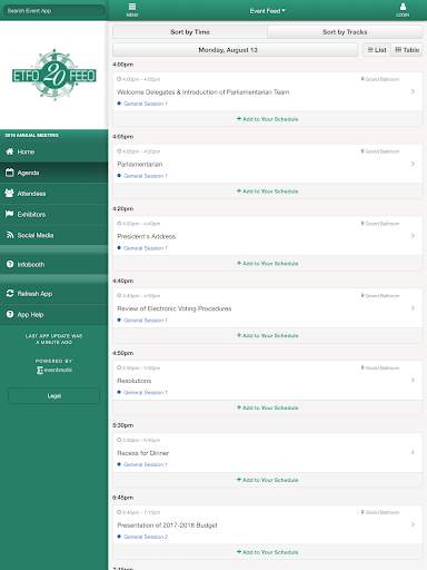 ETFO Events screenshot 3