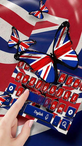 British Flag Keyboard Theme screenshot 2