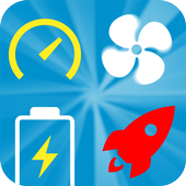 Speedtest, SpeedUp, Cleaner, Booster, Cooler, Ping आइकन