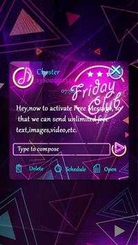 GO SMS FRIDAY CLUB THEME screenshot 4