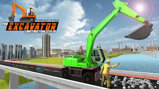 PRO EXCAVATOR SIMULATOR HEAVY CONSTRUCTION CITY 3D screenshot 1