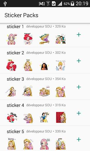 Girls princess Stickers for whatsapp screenshot 1
