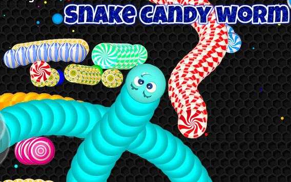 Worm Candy io - Snake Candy Sliter screenshot 2