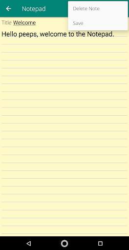 Notepad screenshot 1