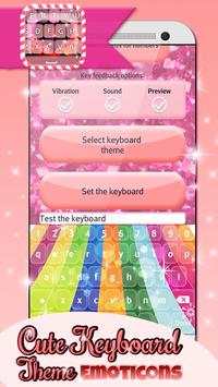 Cute Keyboard Theme-Emoticons screenshot 4