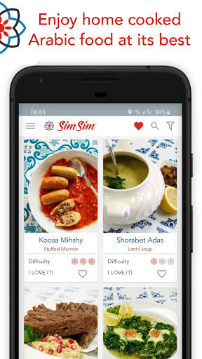 SimSim Middle Eastern Recipes screenshot 1