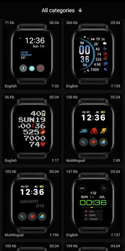 Amazfit GTS 2 WatchFaces स्क्रीनशॉट 2
